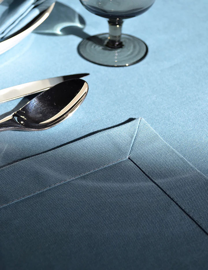 Obrus ​​Uni Bawełniany Vintage Niebieski