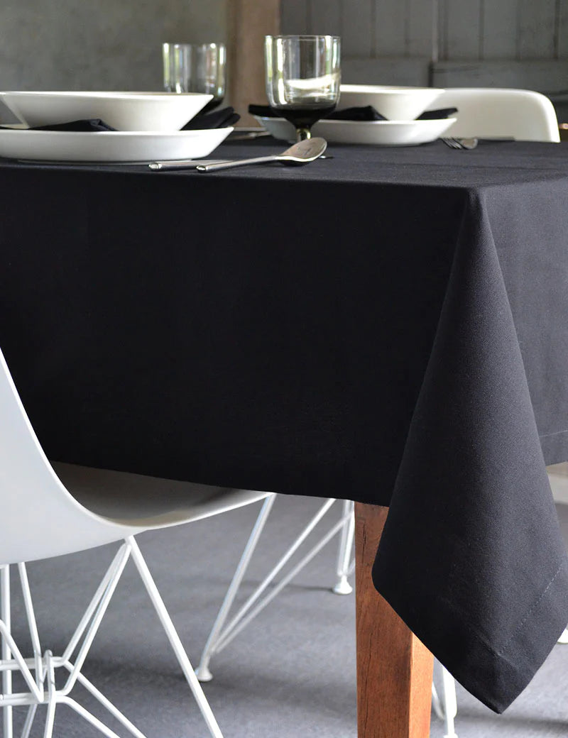 Obrus ​​Uni Bawełniany Czarny